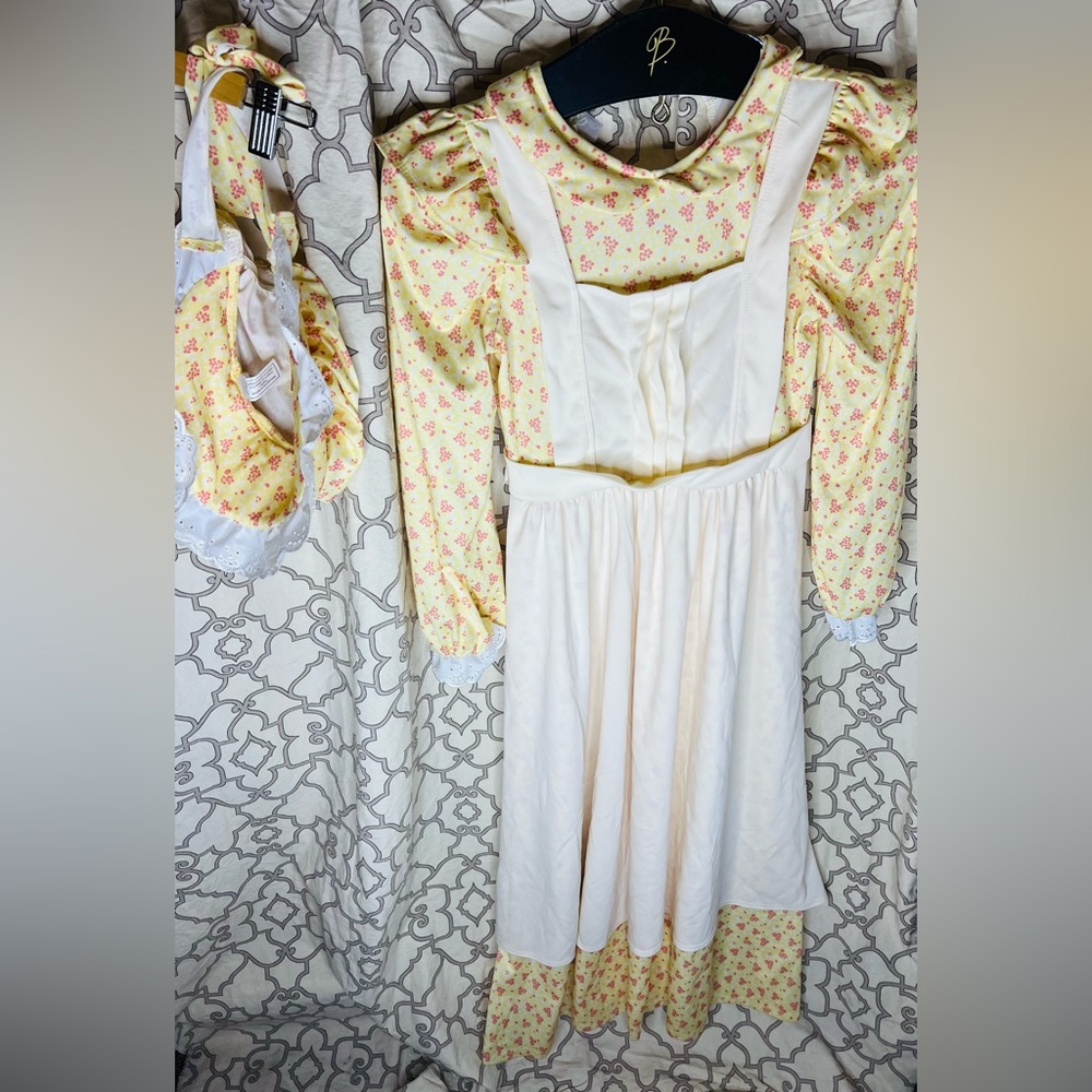 Prairie Girl American Pioneer Dress 19th Century Historical Child Costume M 10